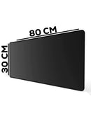 Alfombrilla de mouse locked-edge negro de 80x30cm para juegos y trabajo en Quetzaltenango.