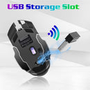 Mouse gaming Bluetooth 6 con 7 colores RGB de baja latencia (2.4g)