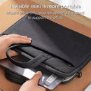 Soporte de laptop de aluminio plateado (2 piezas) plegable y portátil, para mejor ergonomía y ventilación.