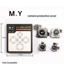 Cubierta protectora de cámara M.Y. translúcida, ideal para reparación y protección de lentes de cámara.