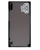 Tapa trasera original Aura Black para Samsung Galaxy Note 10 Plus con lente de cámara, pieza de reparación.