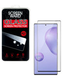 Protector de pantalla de vidrio templado claro para Samsung Galaxy Note 20 Ultra, con bordes curvos.