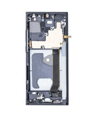 Pantalla Samsung Galaxy Note 20 Ultra Mystic Black, soft OLED 120Hz con marco, para reemplazo.