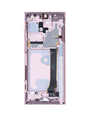 Pantalla Soft OLED Samsung Galaxy Note 20 Ultra Mystic Bronze con marco, 120Hz, para reparación de móviles.