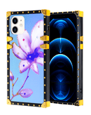 Funda cuadrada con diseno de luz BLUE iPhone 12/12 Pro