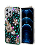 Encuentra la funda dura de silicone Crystal Flower Perfume para iPhone 12/12 Pro en Xela, Quetzaltenango.