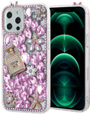 Protege tu iPhone 12 o 12 Pro con una funda rígida de silicona Crystal Flower en Xela Quetzaltenango.