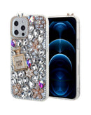 Funda de silicona plateada con diseño de Crystal Flower para iPhone 12/12 Pro en Xela, Quetzaltenango.