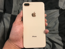 Vidrio Trasero iPhone 8+ Dorado con Lente de camara.