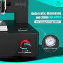 Dispensador automático de pegamento NASAN NA-AD01 para reparación de iPhone, compatible con modelos X a 17 Pro Max, marcos, tapas traseras y pantallas.