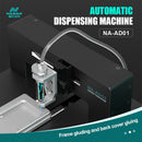 Dispensador automático de pegamento NASAN NA-AD01 para reparación de iPhone, compatible con modelos X a 17 Pro Max, marcos, tapas traseras y pantallas.