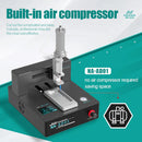 Dispensador automático de pegamento NASAN NA-AD01 para reparación de iPhone, compatible con modelos X a 17 Pro Max, marcos, tapas traseras y pantallas.