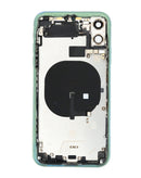 Encuentra en Xela Quetzaltenango la tapa trasera con componentes pequeños preinstalados para iPhone 11 en color verde.