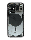 Tapa trasera con componentes pequeños preinstalados original OEM para iPhone 12 en Quetzaltenango.