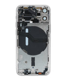 Tapa trasera original Blanco con componentes pequenos preinstalados iPhone 12 Mini