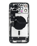 Tapa trasera GRAPHITE para iPhone 12 Pro Max con puerto de carga flex y pequeñas partes internas.