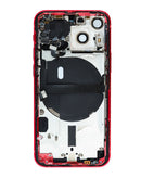 Tapa trasera (RED) con componentes pequeños preinstalados para iPhone 13 Mini en Quetzaltenango.