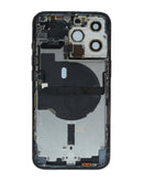 Reparación de marco de carcasa trasera con componentes preinstalados para iPhone 13 Pro en Quetzaltenango.