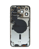Tapa trasera original iPhone 14 Pro Max en Quetzaltenango con componentes preinstalados para reparaciones de celulares.