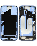 Tapa trasera original iPhone 16 Plus ULTRAMARINE con puerto de carga flex.