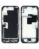 Tapa trasera rosa original para iPhone 16 Pro Max con puerto de carga flex y piezas pequeñas de reparación.