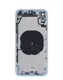 Encuentra la tapa trasera original azul con componentes preinstalados para iPhone XR en Xela Quetzaltenango.