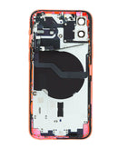 Tapa trasera original con puerto de carga y cable flex iPhone 12 (RED)