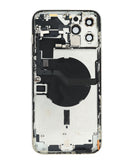 Tapa trasera con componentes preinstalados iPhone 12 Pro Max (Plateado)