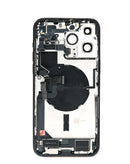 Tapa trasera dorada con puerto de carga y piezas pequeñas para iPhone 14 Pro Max (versión EE. UU.).