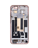 Pantalla OLED rosa para Nothing Phone 4A con marco, ideal para reparación de pantalla y reemplazo de display.