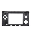Carcasa central negra para Nintendo 3DS, repuesto para reparación, compatible con BajoPPLCD.
