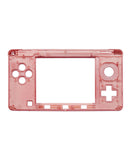 Carcasa intermedia roja para Nintendo 3DS, parte de repuesto para reparar la consola, mostrando su vibrante color.