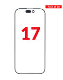 Encuentra tu vidrio frontal con OCA para iPhone 17 en Quetzaltenango en pack de 10 unidades, calidad premium.