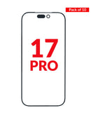 Encuentra vidrios frontales con OCA para iPhone 17 Pro en Xela, Quetzaltenango, en un paquete de 10 unidades premium.