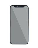 Vidrio frontal 3 en 1 para iPhone 12 Mini con polarizador y OCA, repuesto premium.