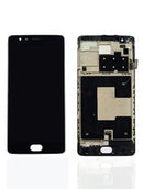Pantalla con marco para OnePlus 3T (A3010) en color negro en Xela Quetzaltenango.