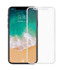 Vidrio Templado iPhone X con orilla Suave. Blanco
