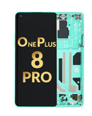 Pantalla con marco para OnePlus 8 Pro OLED (GLACIER GREEN) en Xela Quetzaltenango.