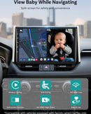 Ottocast - Otto Cabin Care con forma de buho de cableado a inalambrico Android Auto/CarPlay + Camara para bebe