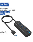 Amplificador USB-C Onten de 4 puertos USB-A 2.0 en Quetzaltenango.