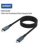 Puerto de carga Onten USB 4 USB C-C de 100W y 40gbps en SlowBack Quetzaltenango.