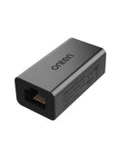 Adaptador Ethernet Onten de 1000 Mbps, USB a RJ45, color blanco, para conectividad de red rápida.
