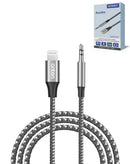 Cable Onten USB-L a Aux de 6ft en color gris para puerto de carga en Quetzaltenango, Xela.