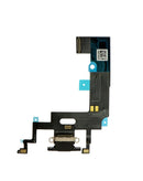 Puerto de carga iPhone XR con cable flex (Negro) OEM