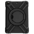 Protege tu iPad con esta funda a prueba de golpes y con soporte circular en color negro en Quetzaltenango.