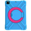 Funda protectora azul para iPad con soporte circular, antichoque, compatible con iPad 5/6, Air 1/2, Pro 9.7.