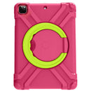 Funda rosa antichoque para iPad, con soporte circular giratorio, compatible con iPad 5, 6, Air 1/2 y Pro 9.7.