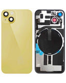 tapa trasera con MagSafe Magnet y NFC y Flashlight Flex original iPhone 14 (YELLOW)