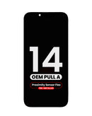 Pantalla OEM con sensor de proximidad y flex preinstalado para iPhone 14 OLED en Quetzaltenango.