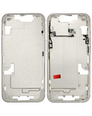 Middle Frame with Small Parts iPhone 14 (WHITE)